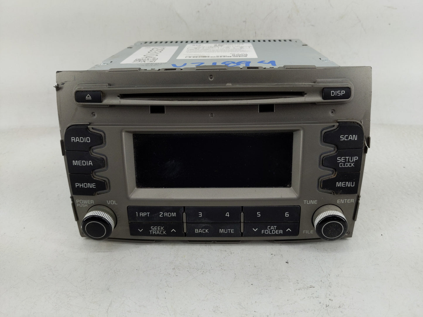 2014-2016 Kia Sportage Radio AM FM Cd Player Receiver Replacement P/N:96150-3W160DC9 Fits Fits 2014 2015 2016 OEM Used Auto 