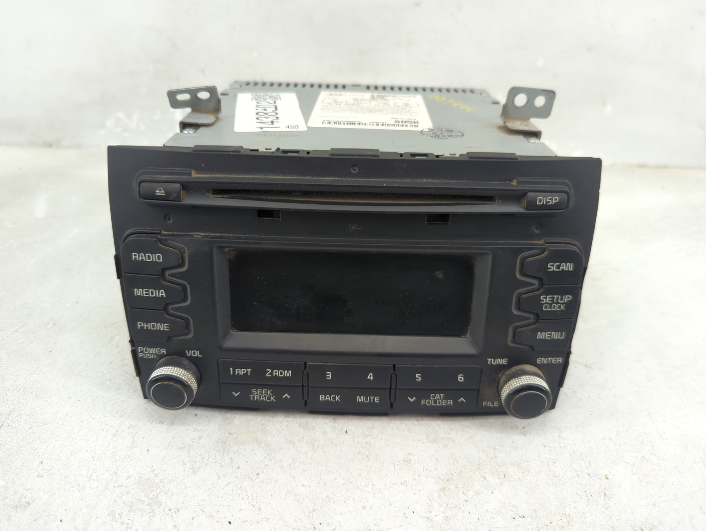 2014-2016 Kia Sportage Radio AM FM Cd Player Receiver Replacement P/N:96160-3W160WK Fits Fits 2014 2015 2016 OEM Used Auto P