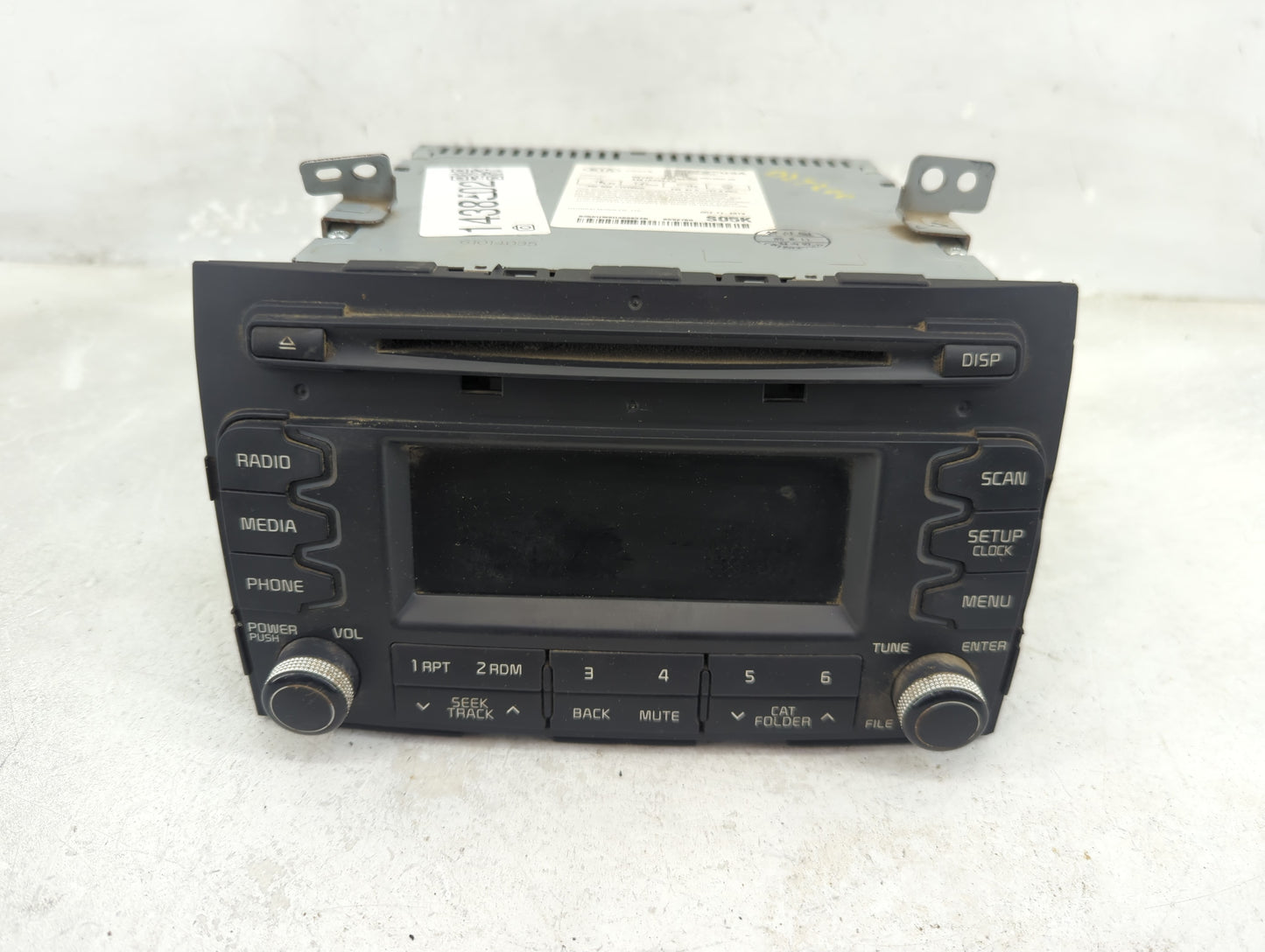 2014-2016 Kia Sportage Radio AM FM Cd Player Receiver Replacement P/N:96160-3W160WK Fits Fits 2014 2015 2016 OEM Used Auto P