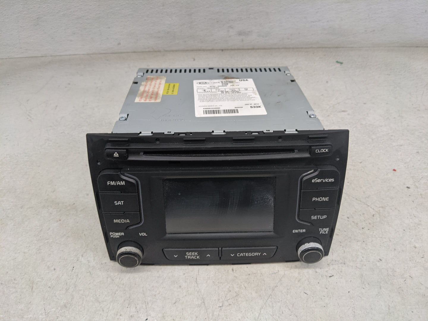 2014-2016 Kia Sportage Radio AM FM Cd Player Receiver Replacement P/N:96190-3W930WK AC231SLAN Fits Fits 2014 2015 2016 OEM U