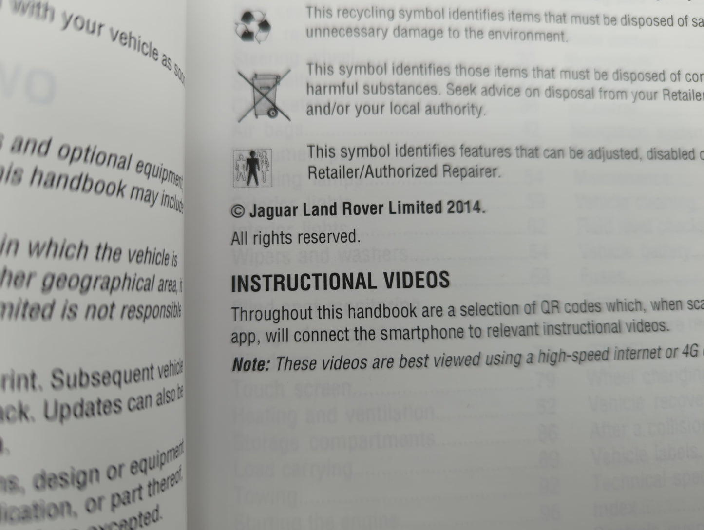 2014 Land Rover Discovery Sport Owners Manual Book Guide P/N:18 01 63 152 OEM Used Auto Parts - Oemusedautoparts1.com