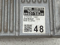 2013-2014 Lexus Es300h PCM Engine Control Computer ECU ECM PCU OEM P/N:89661-33L20 Fits Fits 2013 2014 OEM Used Auto Parts -