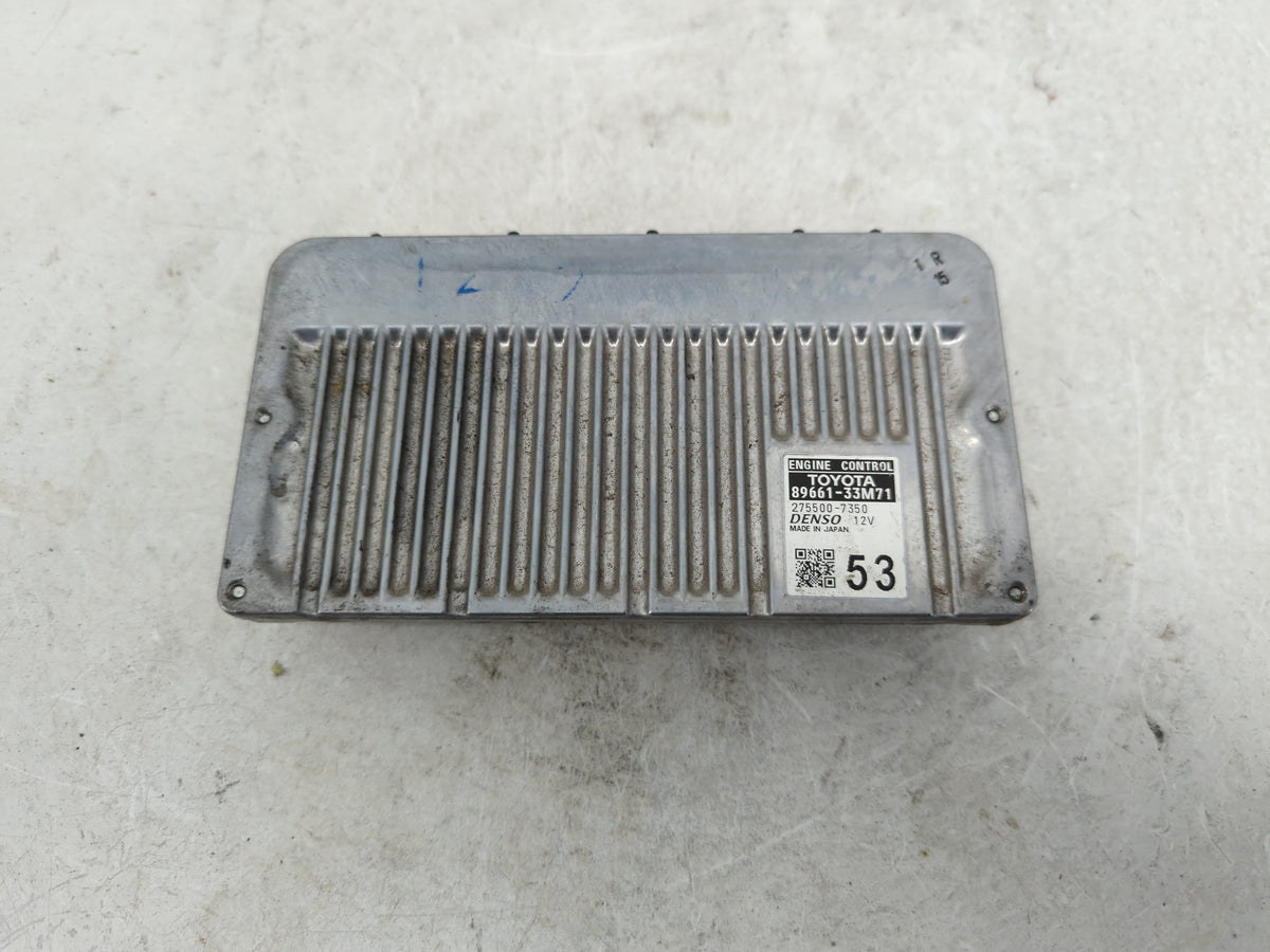 2013-2014 Lexus Es350 PCM Engine Control Computer ECU ECM PCU OEM P/N:275500-7350 89661-33M71 Fits 2013 2014 OEM Used Auto P