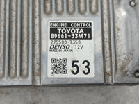 2013-2014 Lexus Es350 PCM Engine Control Computer ECU ECM PCU OEM P/N:275500-7350 89661-33M71 Fits Fits 2013 2014 OEM Used A