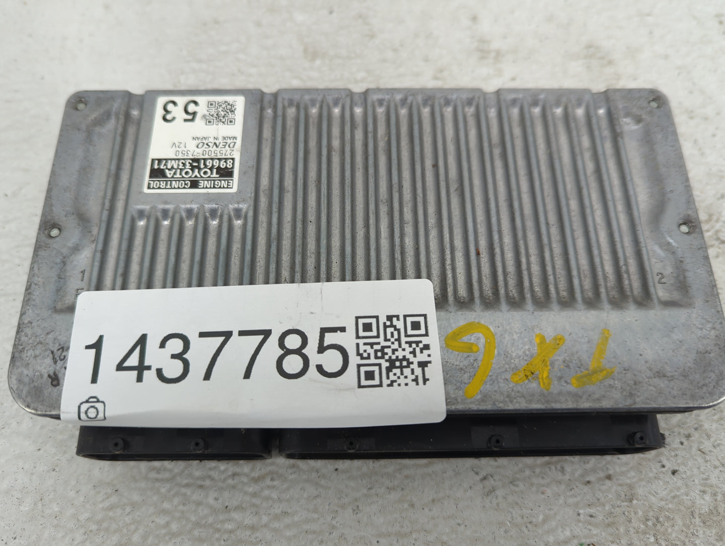 2013-2014 Lexus Es350 PCM Engine Control Computer ECU ECM PCU OEM P/N:89661-33M71 275500-7350 Fits Fits 2013 2014 OEM Used A