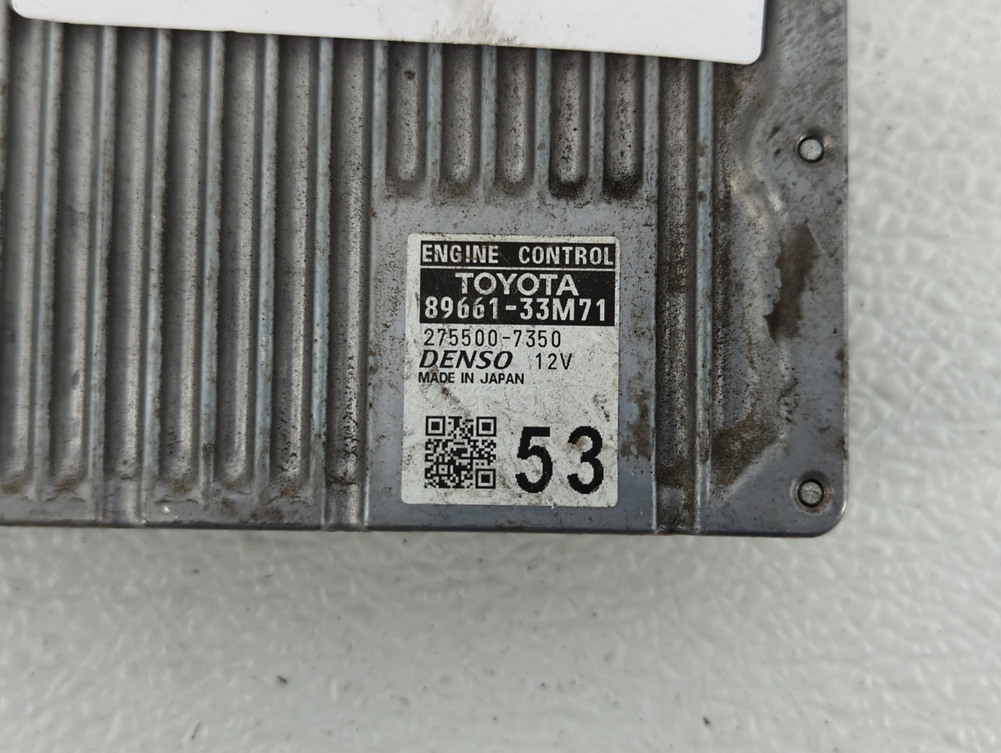 2013-2014 Lexus Es350 PCM Engine Control Computer ECU ECM PCU OEM P/N:89661-33M70 89661-33M71 Fits Fits 2013 2014 OEM Used A