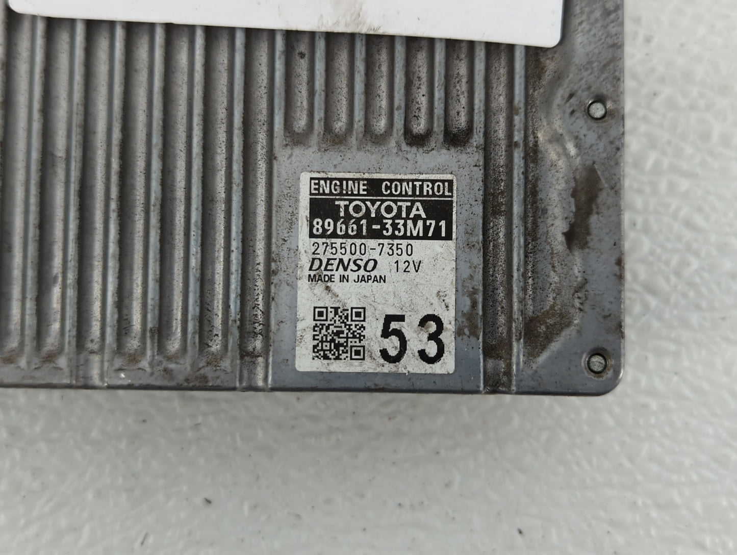 2013-2014 Lexus Es350 PCM Engine Control Computer ECU ECM PCU OEM P/N:89661-33M70 89661-33M71 Fits Fits 2013 2014 OEM Used A