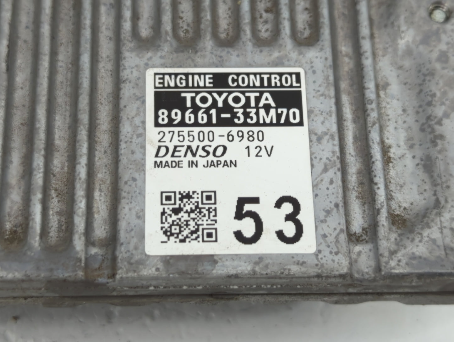 2013-2014 Lexus Es350 PCM Engine Control Computer ECU ECM PCU OEM P/N:89661-33M70 89661-33M71 Fits Fits 2013 2014 OEM Used A