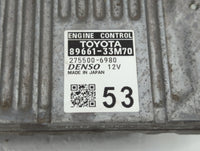 2013-2014 Lexus Es350 PCM Engine Control Computer ECU ECM PCU OEM P/N:89661-33M70 89661-33M71 Fits Fits 2013 2014 OEM Used A