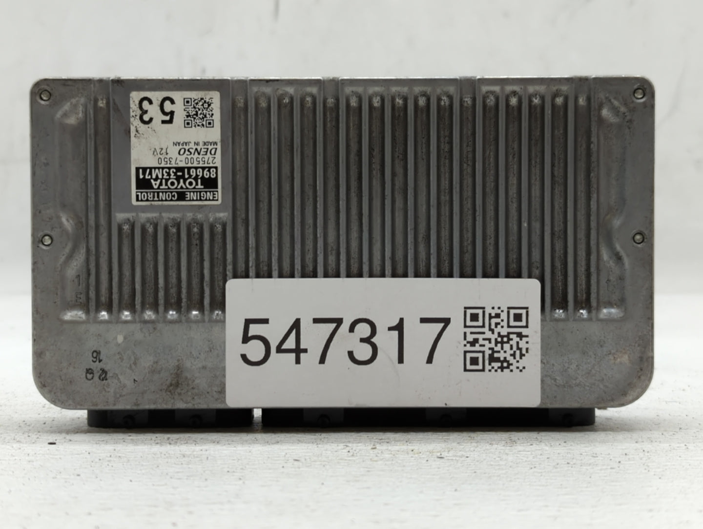 2013-2014 Lexus Es350 PCM Engine Control Computer ECU ECM PCU OEM P/N:275500-7350 89661-33M71 Fits Fits 2013 2014 OEM Used A