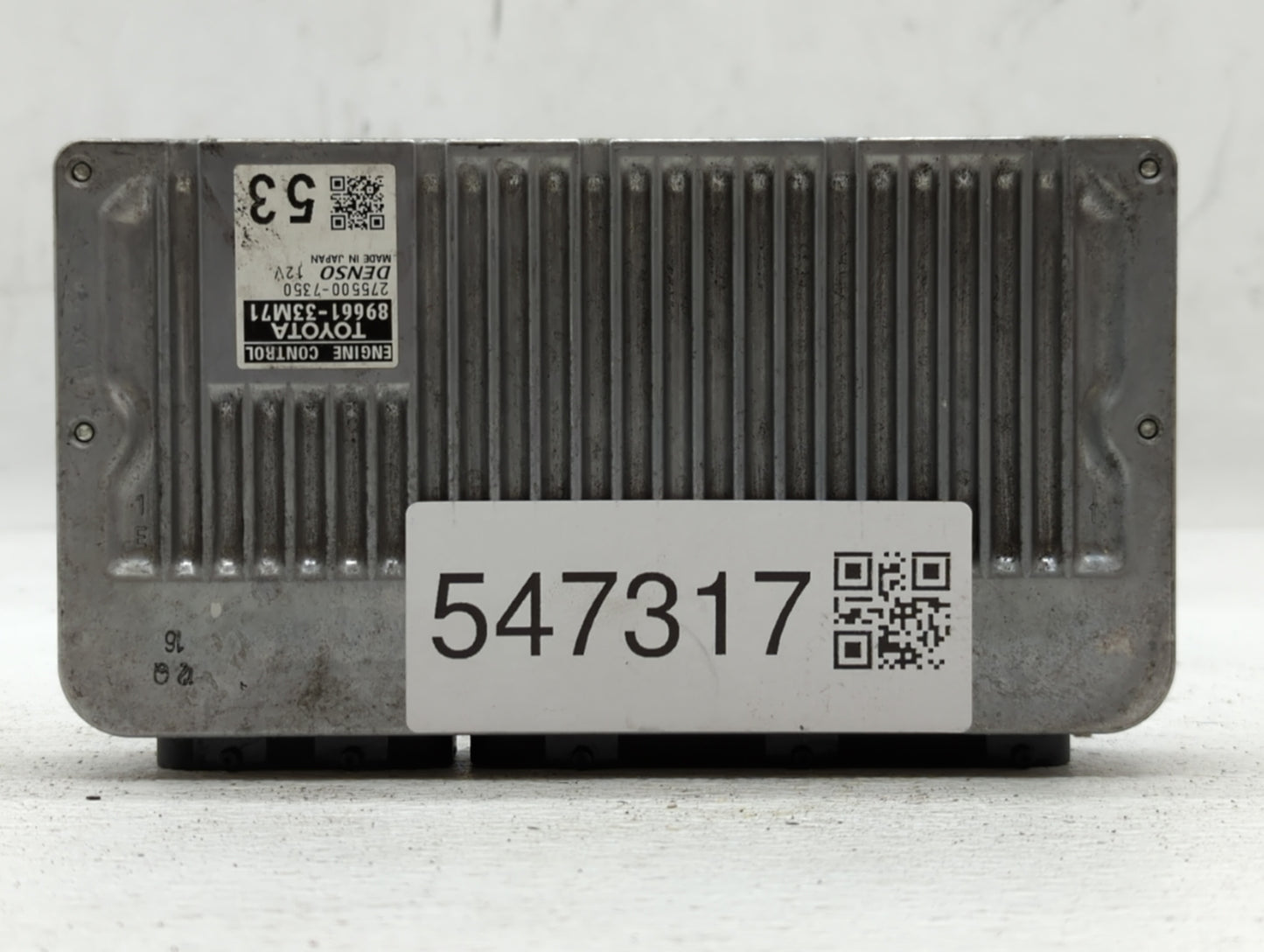 2013-2014 Lexus Es350 PCM Engine Control Computer ECU ECM PCU OEM P/N:275500-7350 89661-33M71 Fits Fits 2013 2014 OEM Used A