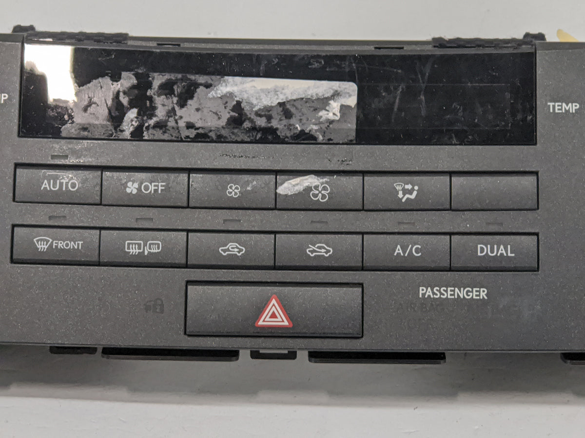 2014 Lexus Is250 Climate Control Module Temperature AC/Heater Replacement Fits OEM Used Auto Parts - Oemusedautoparts1.com