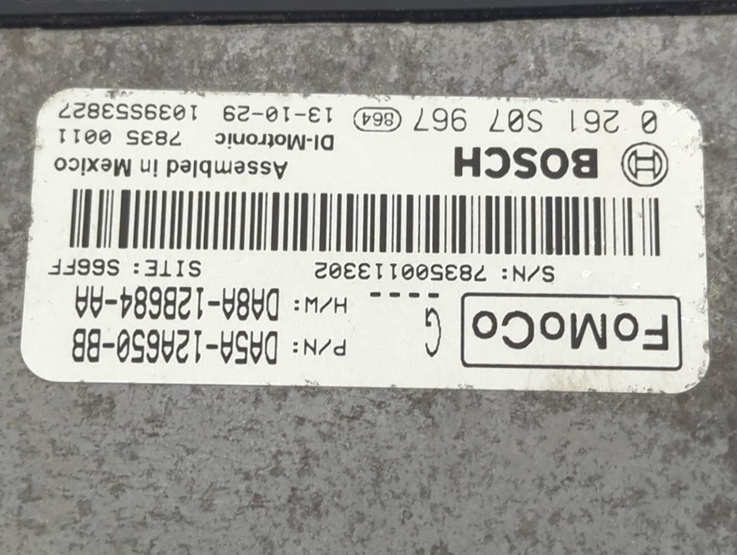 2013-2016 Lincoln Mks PCM Engine Control Computer ECU ECM PCU OEM P/N:DA5A-12A650-BB DA8A-12B684-AA Fits OEM Used Auto Parts