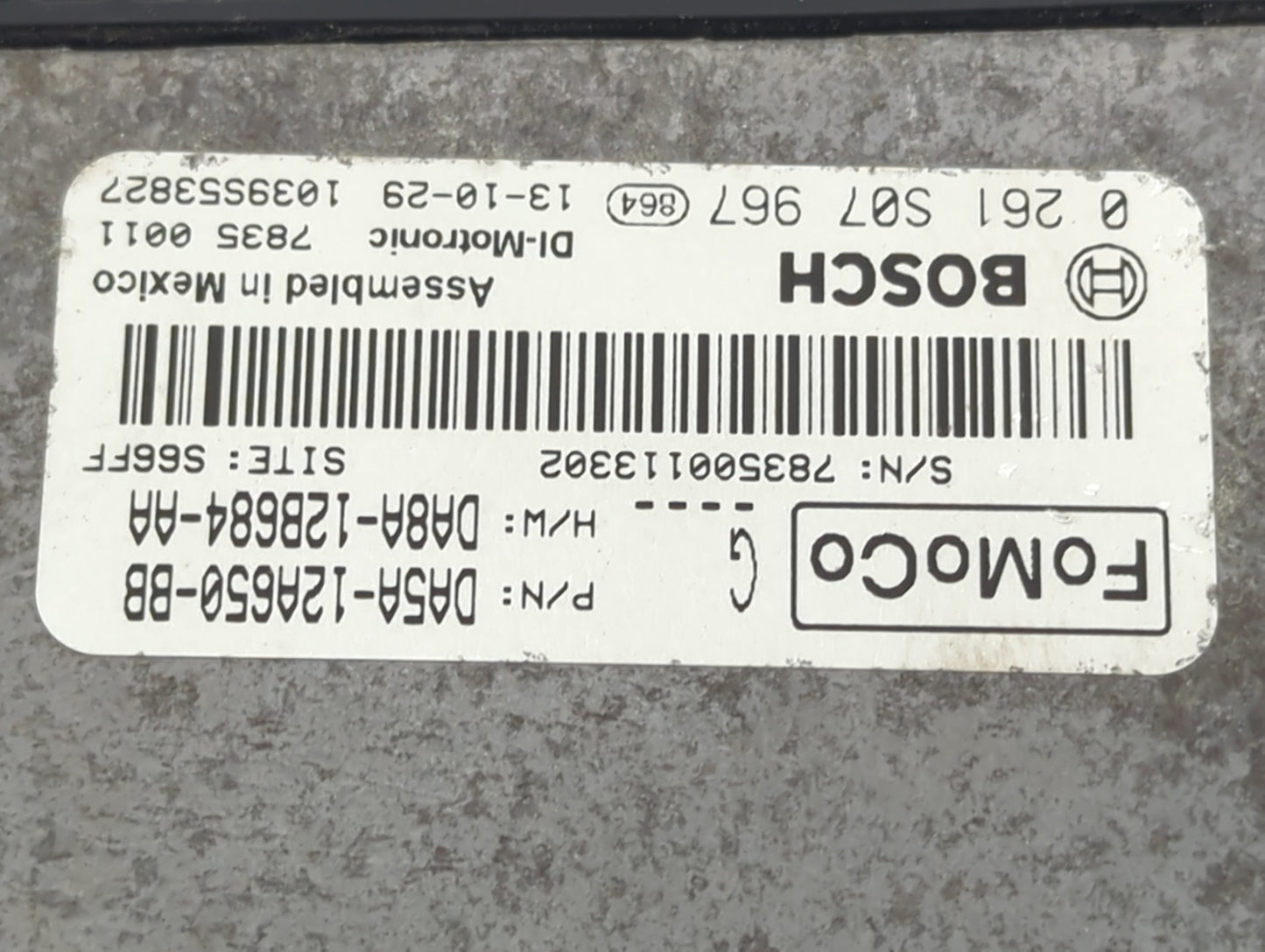2013-2016 Lincoln Mks PCM Engine Control Computer ECU ECM PCU OEM P/N:DA5A-12A650-BB DA8A-12B684-AA Fits OEM Used Auto Parts