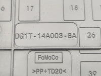 2013-2016 Lincoln Mks Fusebox Fuse Box Panel Relay Module P/N:DG1T-14A003-BA Fits Fits 2013 2014 2015 2016 OEM Used Auto Par