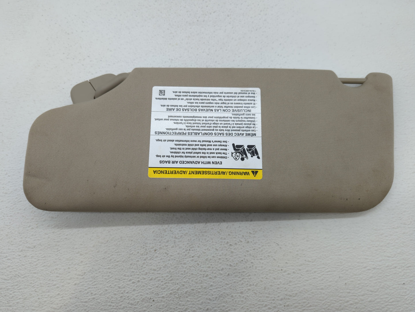 2011-2015 Lincoln Mkx Sun Visor Shade Replacement Passenger Right Mirror Fits Fits 2011 2012 2013 2014 2015 OEM Used Auto Pa
