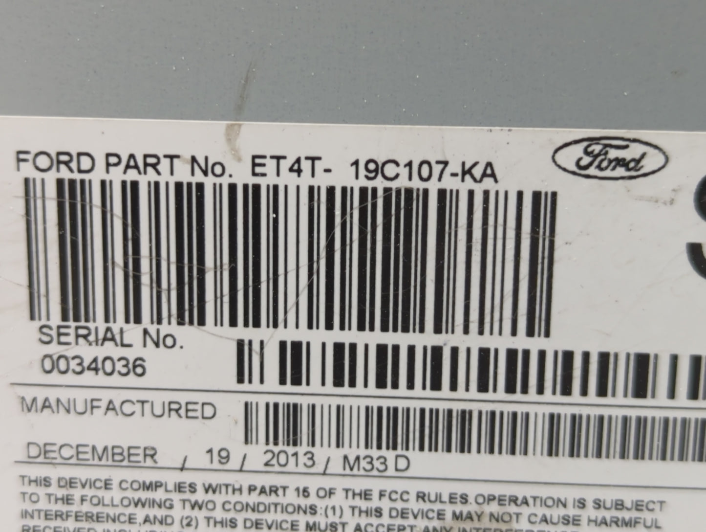 2014-2014 Lincoln Mkx Am Fm Cd Player Radio Receiver - Oemusedautoparts1.com