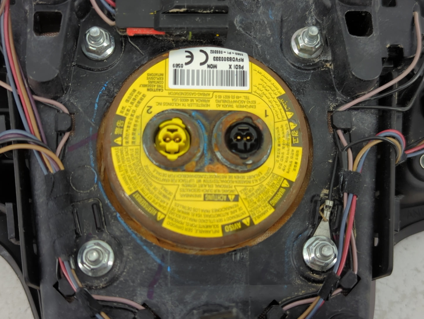 2013-2014 Lincoln Mkz Air Bag Driver Left Steering Wheel Mounted Fits Fits 2013 2014 OEM Used Auto Parts - Oemusedautoparts1