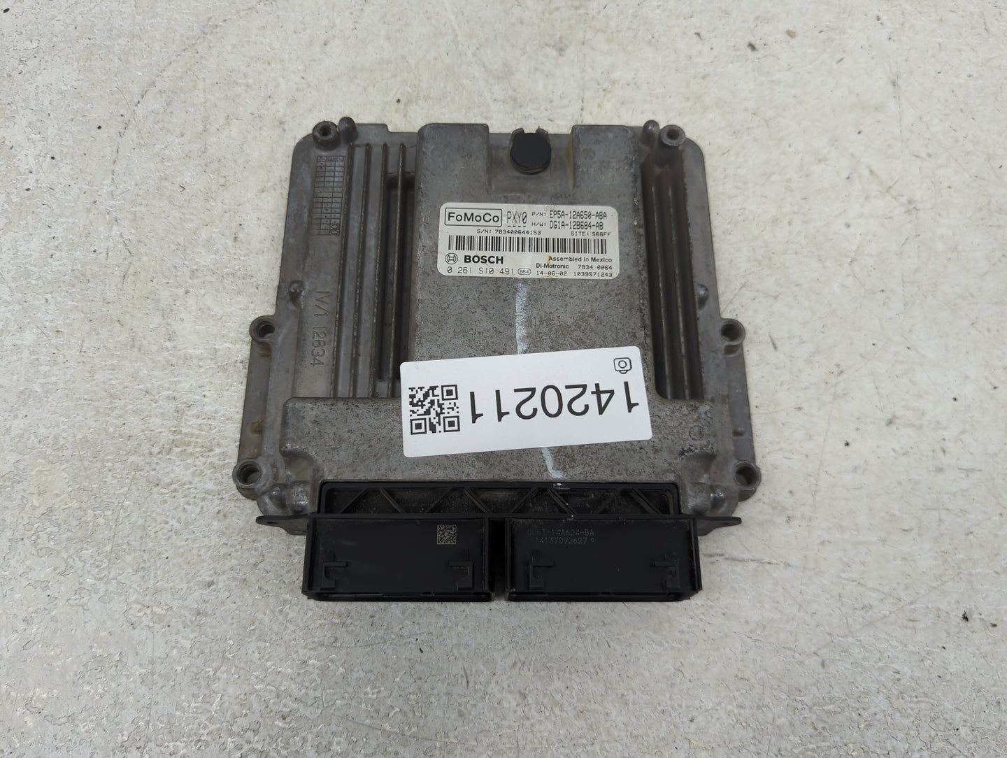 2014 Lincoln Mkz PCM Engine Control Computer ECU ECM PCU OEM P/N:EP5A-12A650-ABA DG1A-12B684-AB, 0261S10491 Fits OEM Used Au