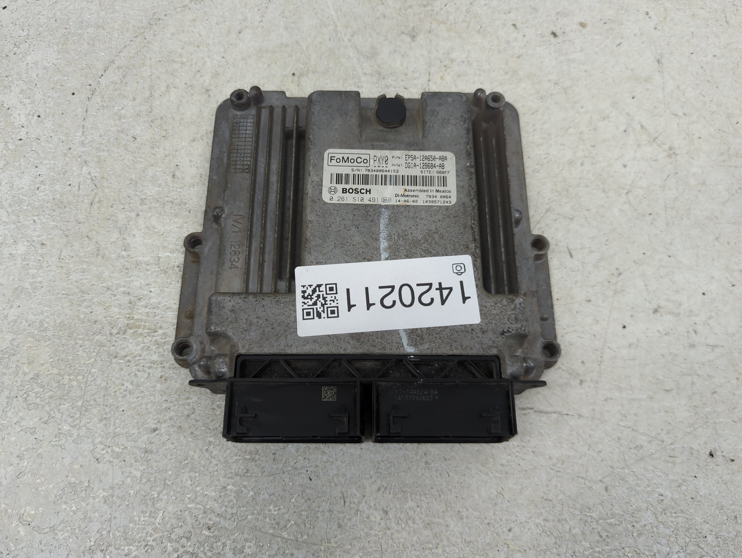 2014 Lincoln Mkz PCM Engine Control Computer ECU ECM PCU OEM P/N:EP5A-12A650-ABA DG1A-12B684-AB, 0261S10491 Fits OEM Used Au