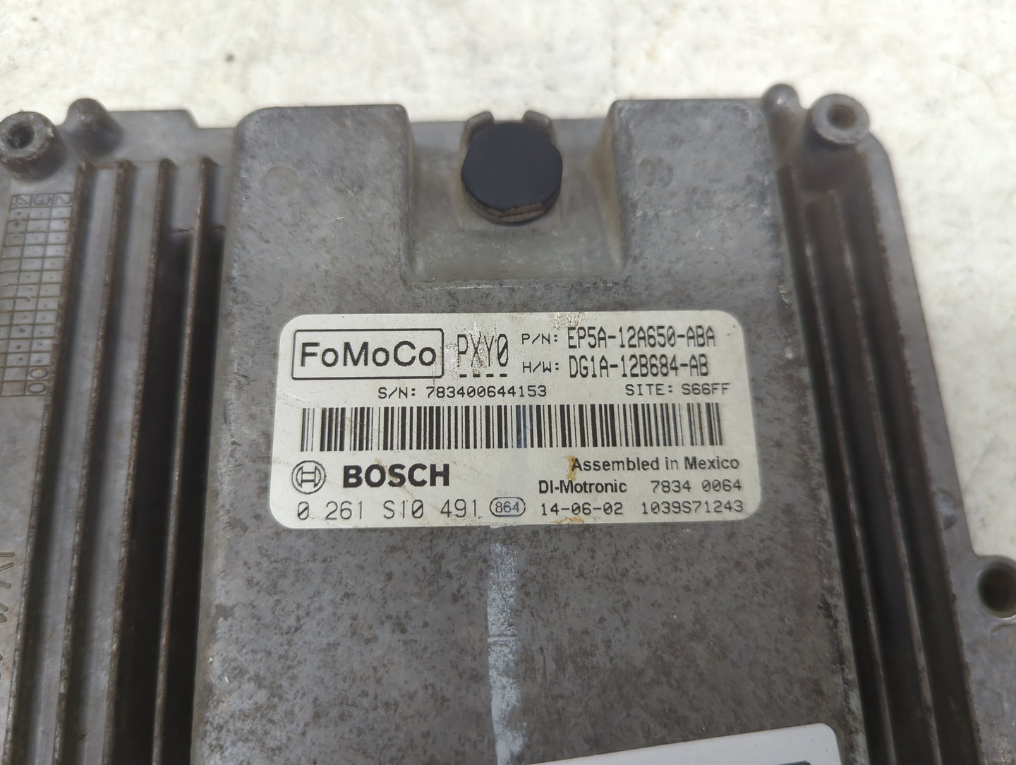 2014 Lincoln Mkz PCM Engine Control Computer ECU ECM PCU OEM P/N:EP5A-12A650-ABA DG1A-12B684-AB, 0261S10491 Fits OEM Used Au