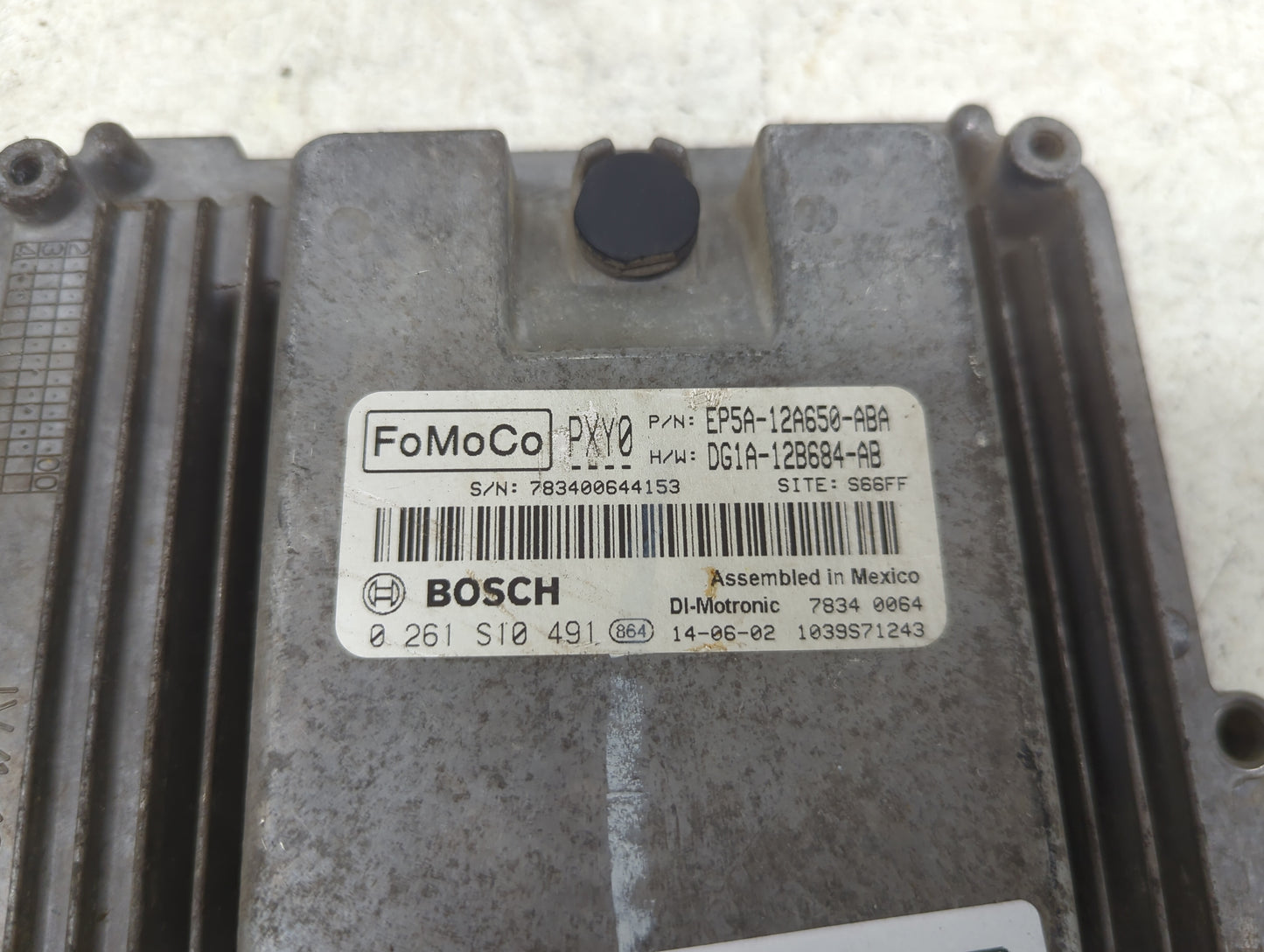 2014 Lincoln Mkz PCM Engine Control Computer ECU ECM PCU OEM P/N:EP5A-12A650-ABA DG1A-12B684-AB, 0261S10491 Fits OEM Used Au