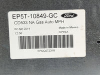 2014 Lincoln Mkz Instrument Cluster Speedometer Gauges P/N:EP5T-10849-GC Fits OEM Used Auto Parts - Oemusedautoparts1.com