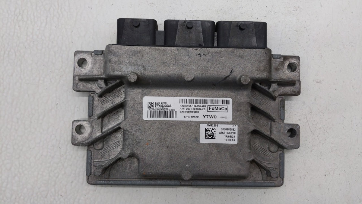 2014-2020 Lincoln Mkz PCM Engine Control Computer ECU ECM PCU OEM P/N:EP5A-12A650-ARA EP5A-12A650-VE OEM Used Auto Parts - O
