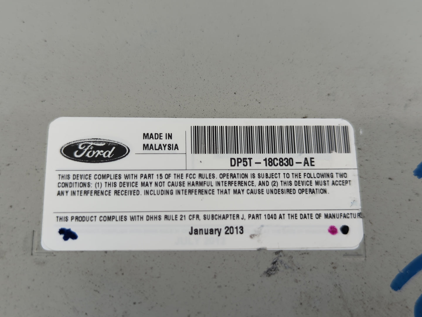 2013-2014 Lincoln Mkz Radio AM FM Cd Player Receiver Replacement P/N:DP5T-18C830-AE DP5T-18C830-AB Fits Fits 2013 2014 OEM U