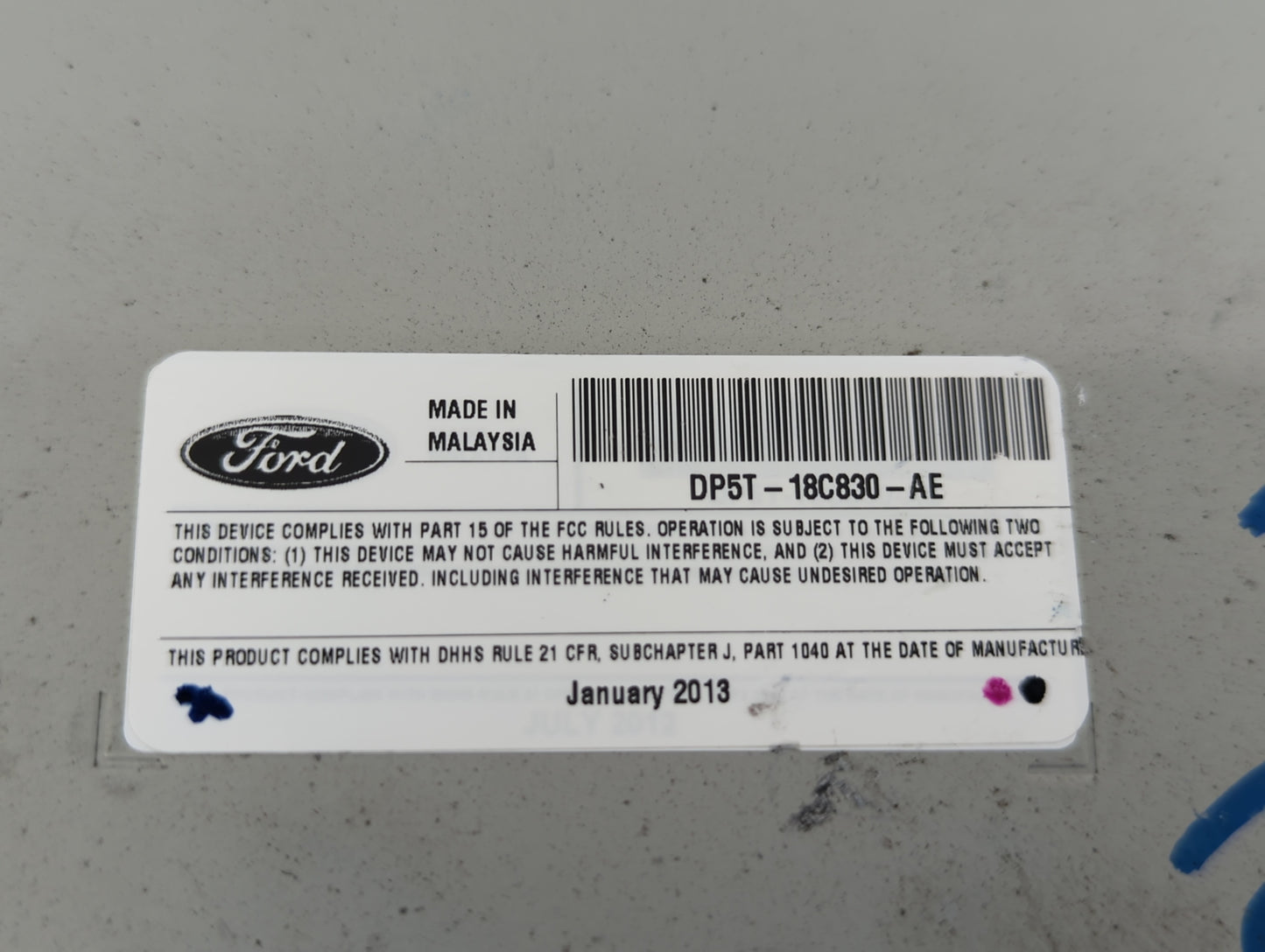2013-2014 Lincoln Mkz Radio AM FM Cd Player Receiver Replacement P/N:DP5T-18C830-AE DP5T-18C830-AB Fits Fits 2013 2014 OEM U