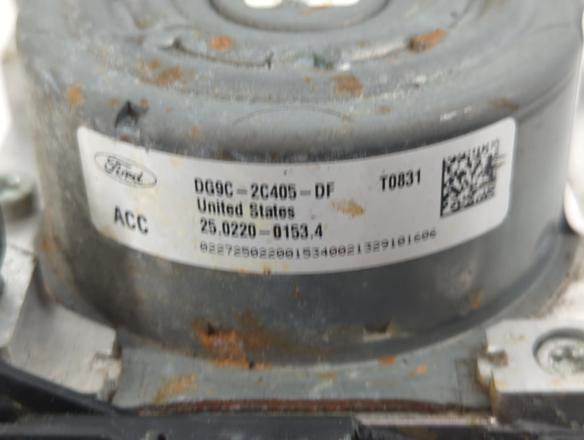 2014-2016 Lincoln Mkz Anti-Lock Brake ABS Pump Module Actuator OEM P/N:DG9C-2C405-DF Fits Fits 2014 2015 2016 OEM Used Auto 