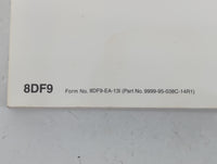 2014 Mazda 3 Owners Manual Book Guide P/N:8DF9-EA-13I OEM Used Auto Parts - Oemusedautoparts1.com