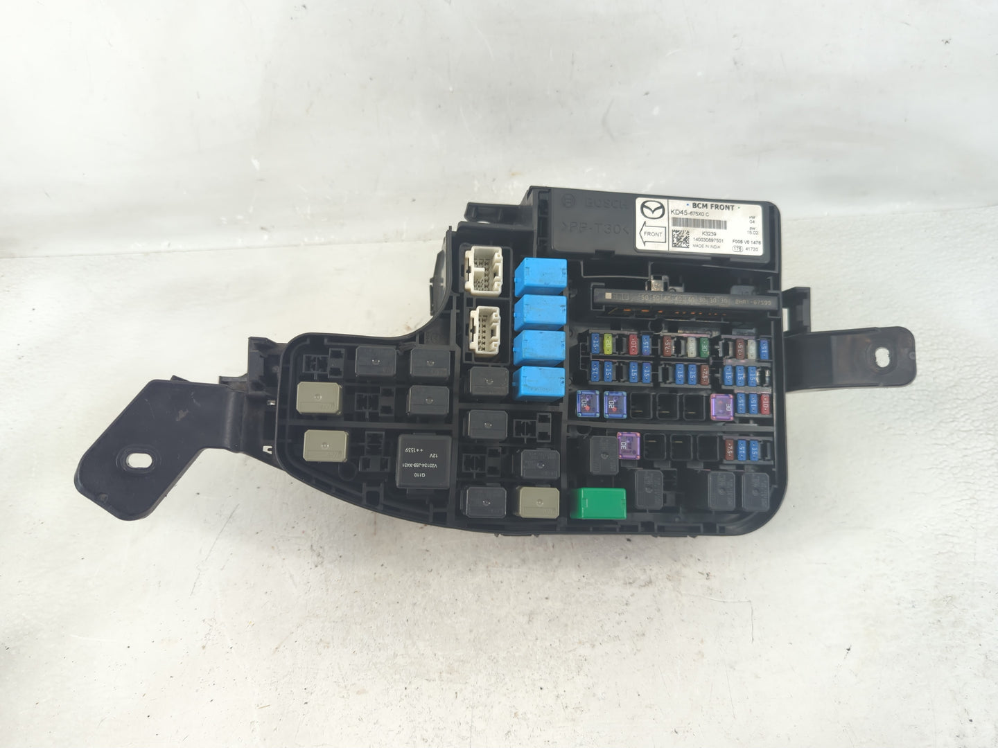 2014-2016 Mazda 3 Fusebox Fuse Box Panel Relay Module P/N:BHR1-66761 Fits Fits 2014 2015 2016 OEM Used Auto Parts - Oemuseda