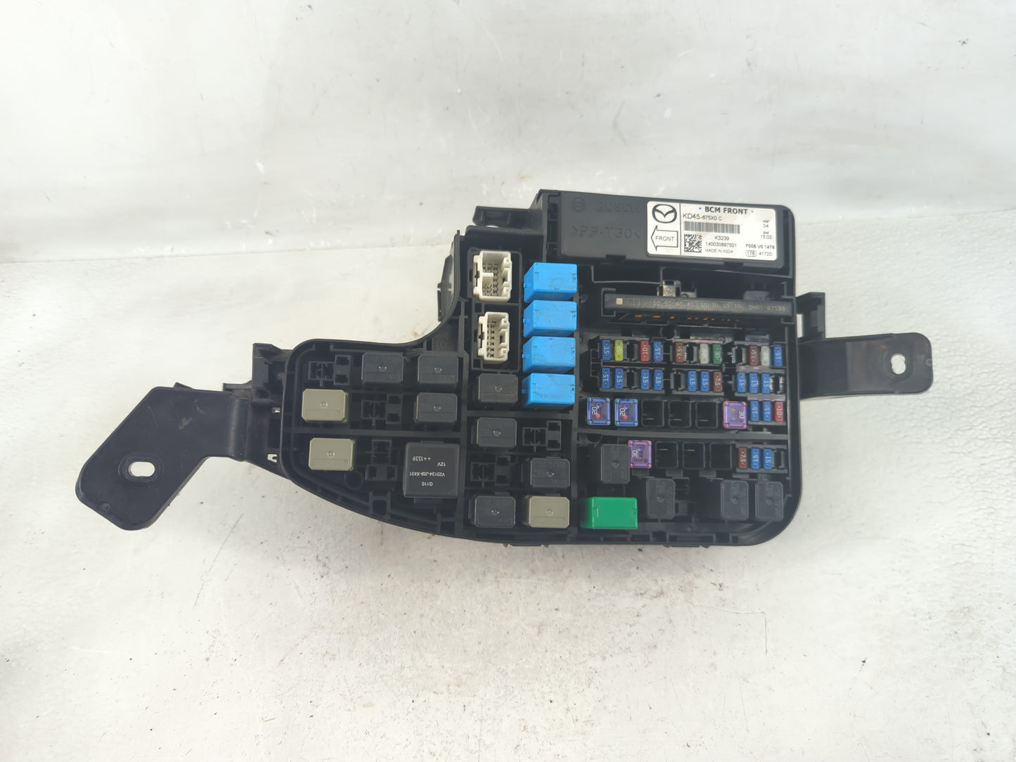 2014-2016 Mazda 3 Fusebox Fuse Box Panel Relay Module P/N:BHR1-66761 Fits Fits 2014 2015 2016 OEM Used Auto Parts - Oemuseda