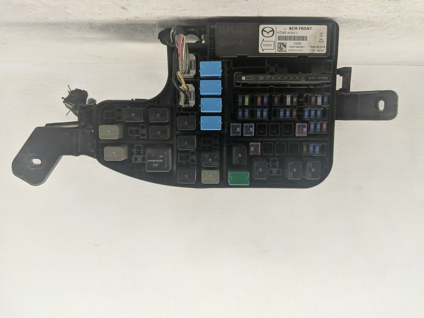 2014-2016 Mazda 3 Fusebox Fuse Box Panel Relay Module P/N:KD45-675X0 C Fits Fits 2014 2015 2016 OEM Used Auto Parts - Oemuse