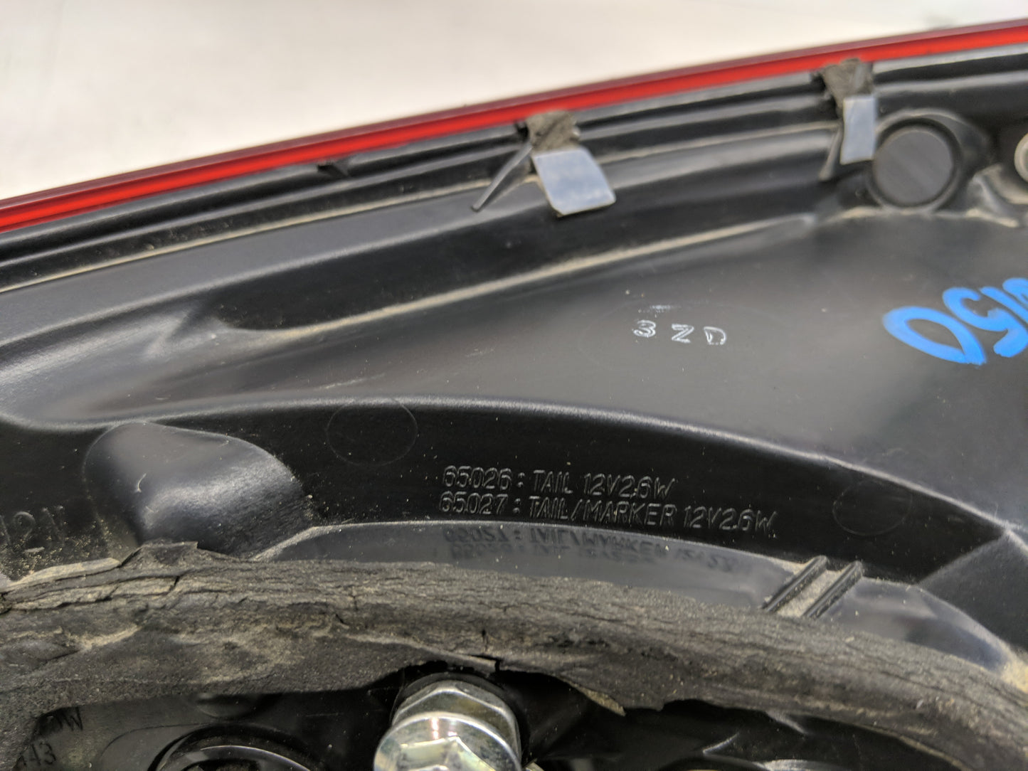 2014-2018 Mazda 3 Tail Light Assembly Passenger Right OEM Fits Fits 2014 2015 2016 2017 2018 OEM Used Auto Parts - Oemusedau