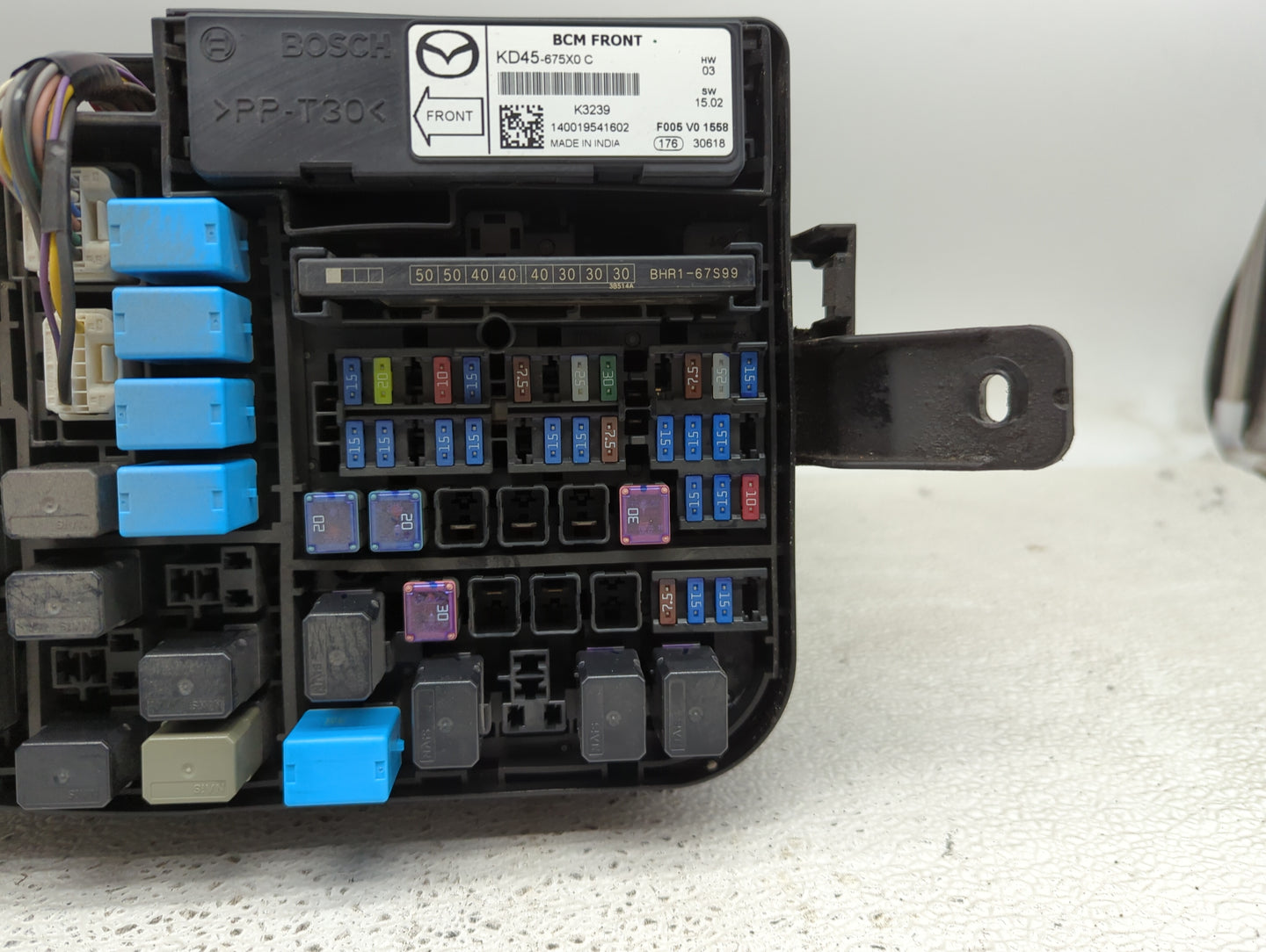 2014-2016 Mazda 3 Fusebox Fuse Box Panel Relay Module P/N:KD45-675X0 Fits Fits 2014 2015 2016 OEM Used Auto Parts - Oemuseda