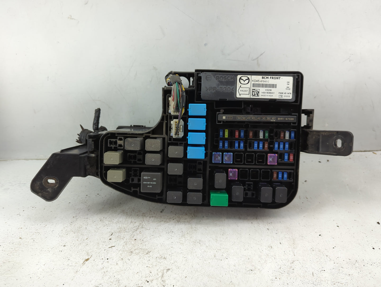 2014-2016 Mazda 3 Fusebox Fuse Box Panel Relay Module P/N:KD45-675X0 Fits Fits 2014 2015 2016 OEM Used Auto Parts - Oemuseda