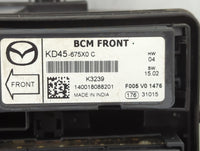 2014-2016 Mazda 3 Fusebox Fuse Box Panel Relay Module P/N:KD45-675X0 Fits Fits 2014 2015 2016 OEM Used Auto Parts - Oemuseda