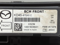 2014-2016 Mazda 3 Fusebox Fuse Box Panel Relay Module P/N:KD45-675X0 Fits Fits 2014 2015 2016 OEM Used Auto Parts - Oemuseda