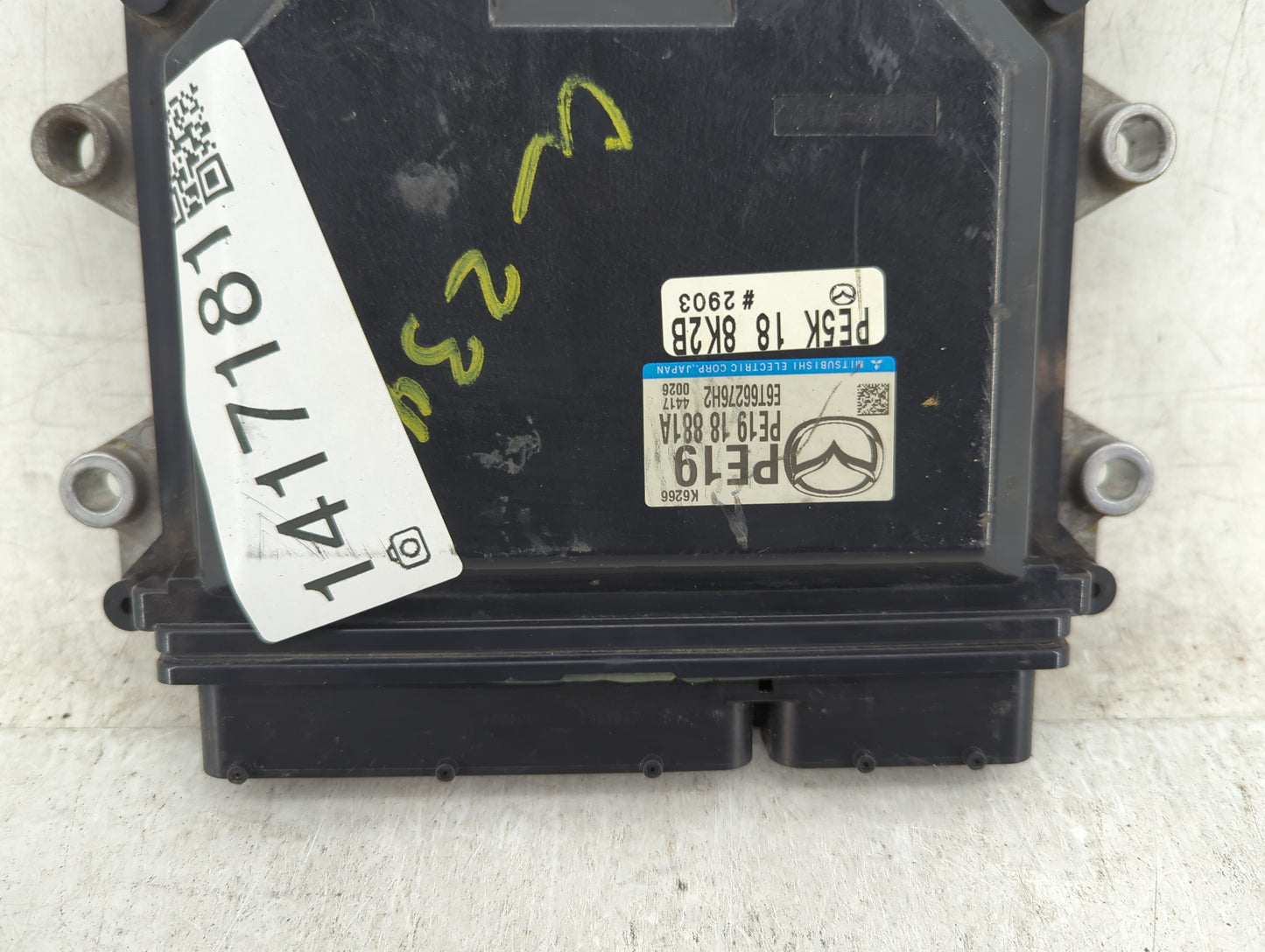 2014-2016 Mazda 3 PCM Engine Control Computer ECU ECM PCU OEM P/N:PE5K 18 8K2B Fits Fits 2014 2015 2016 OEM Used Auto Parts 