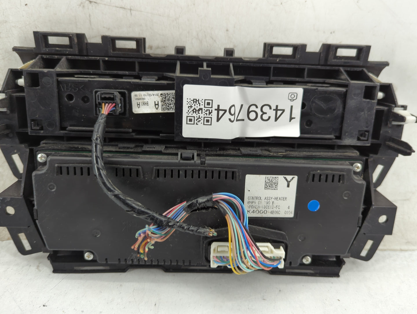 2014-2016 Mazda 3 Climate Control Module Temperature AC/Heater Replacement Fits Fits 2014 2015 2016 OEM Used Auto Parts - Oe