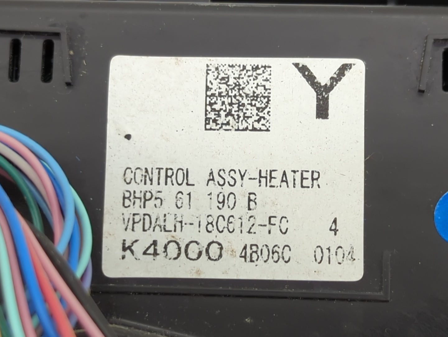 2014-2016 Mazda 3 Climate Control Module Temperature AC/Heater Replacement Fits Fits 2014 2015 2016 OEM Used Auto Parts - Oe