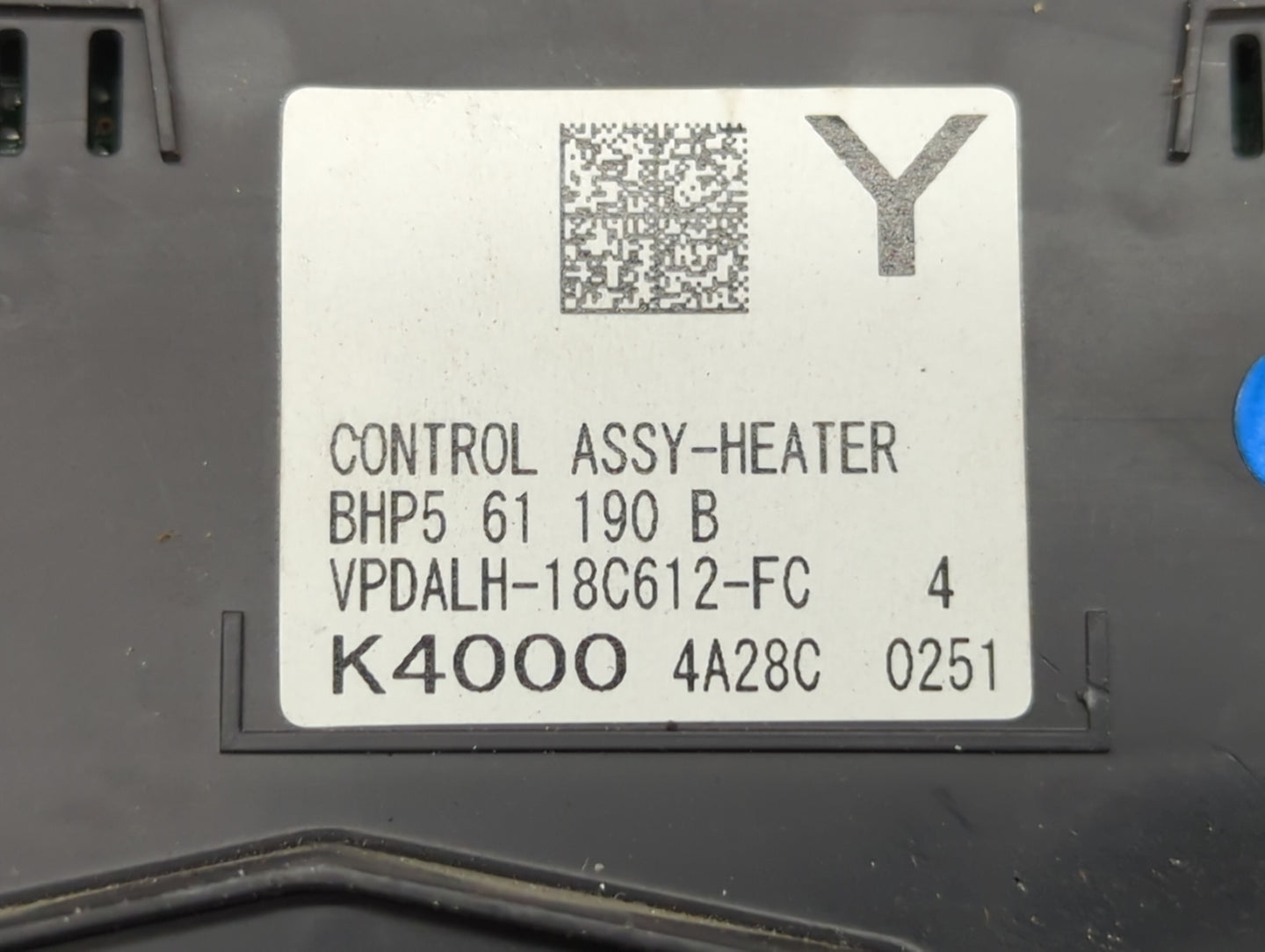 2014-2016 Mazda 3 Climate Control Module Temperature AC/Heater Replacement Fits Fits 2014 2015 2016 OEM Used Auto Parts - Oe