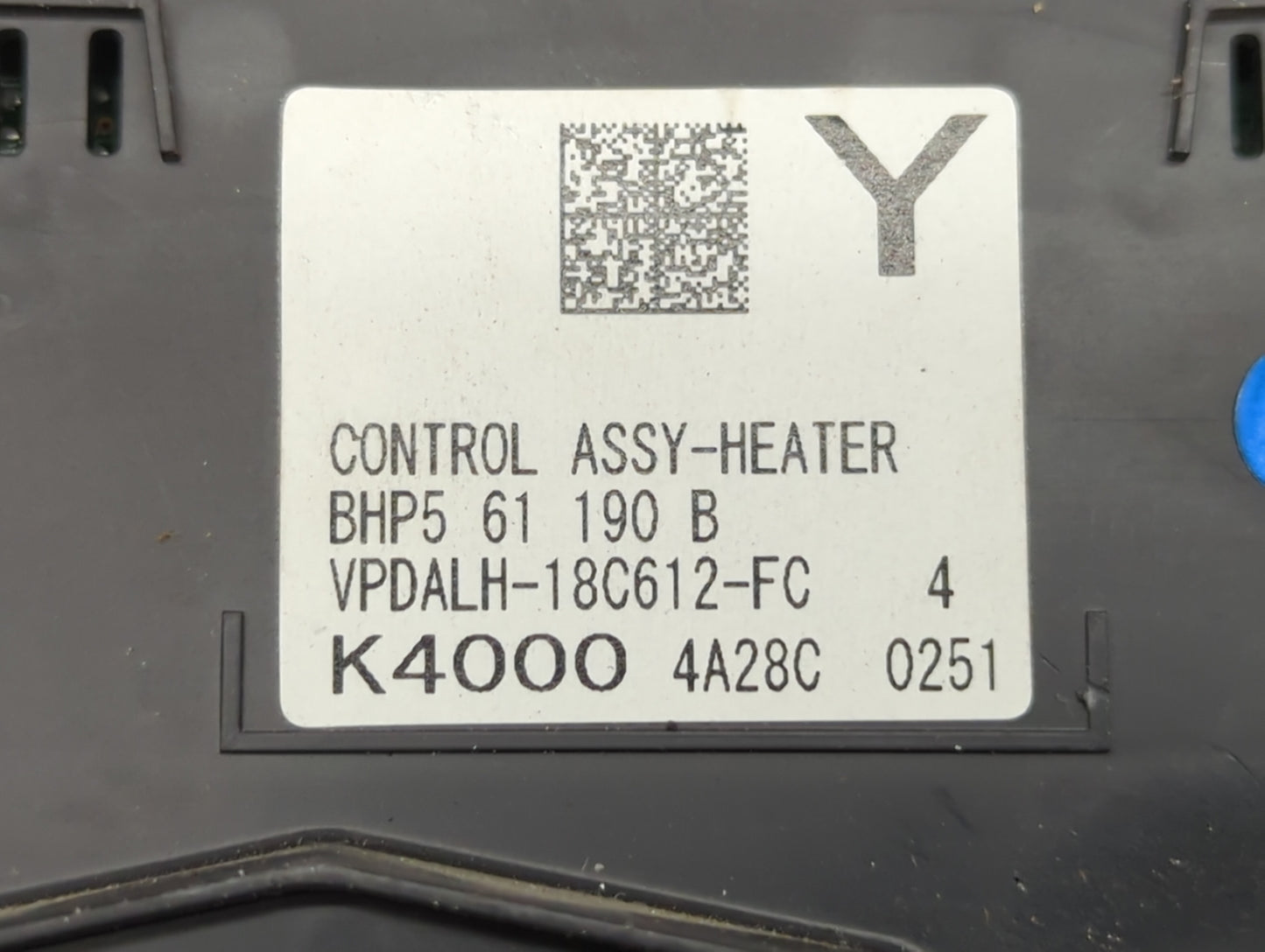 2014-2016 Mazda 3 Climate Control Module Temperature AC/Heater Replacement Fits Fits 2014 2015 2016 OEM Used Auto Parts - Oe