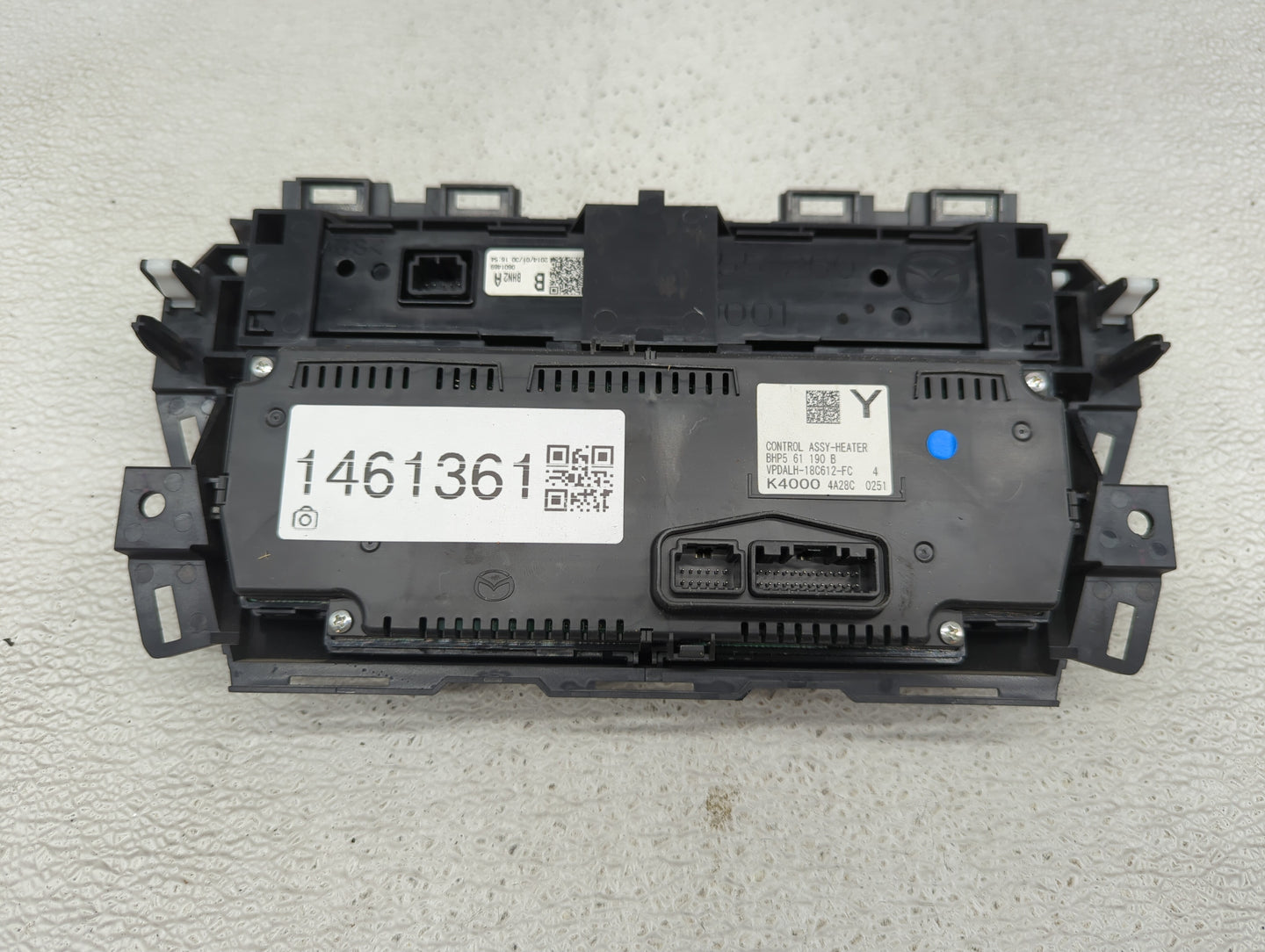 2014-2016 Mazda 3 Climate Control Module Temperature AC/Heater Replacement Fits Fits 2014 2015 2016 OEM Used Auto Parts - Oe