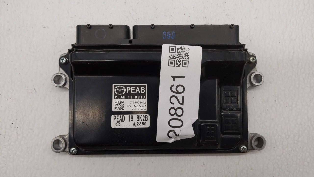 2014 Mazda 3 PCM Engine Control Computer ECU ECM PCU OEM P/N:PEAB18881A PE AB 18 881 A Fits OEM Used Auto Parts - Oemusedaut