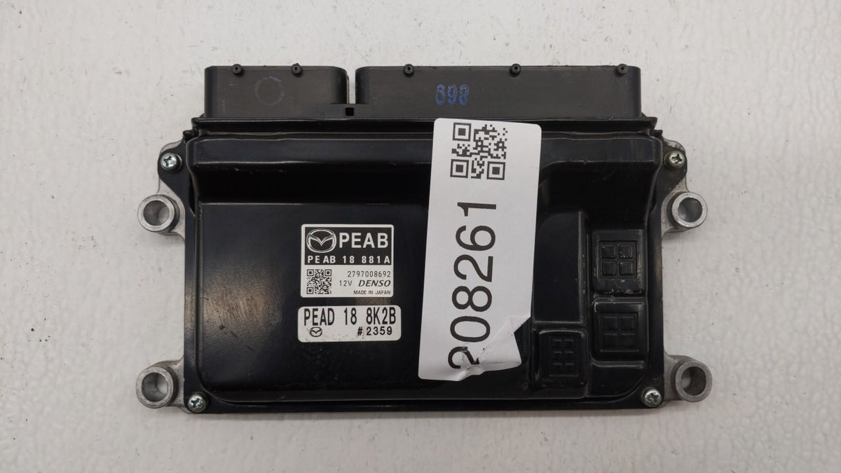 2014-2016 Mazda 3 PCM Engine Control Computer ECU ECM PCU OEM P/N:PEAB18881A PE AB 18 881 A Fits 2014 2015 2016 OEM Used Aut