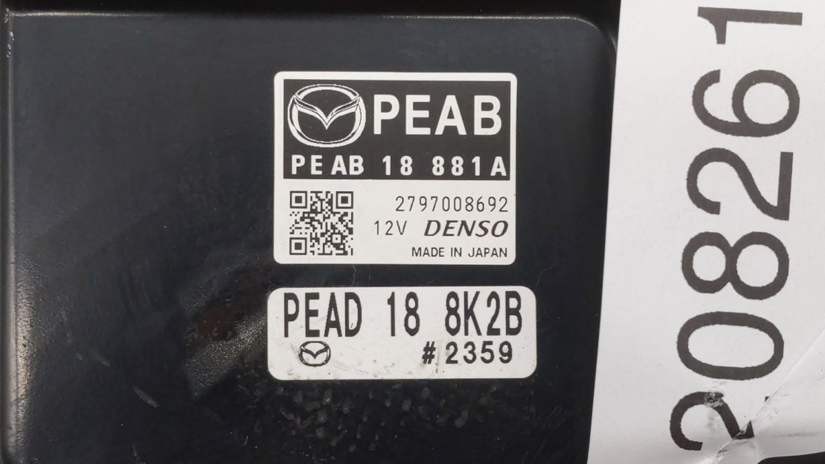 2014-2016 Mazda 3 PCM Engine Control Computer ECU ECM PCU OEM P/N:PEAB18881A PE AB 18 881 A Fits 2014 2015 2016 OEM Used Aut