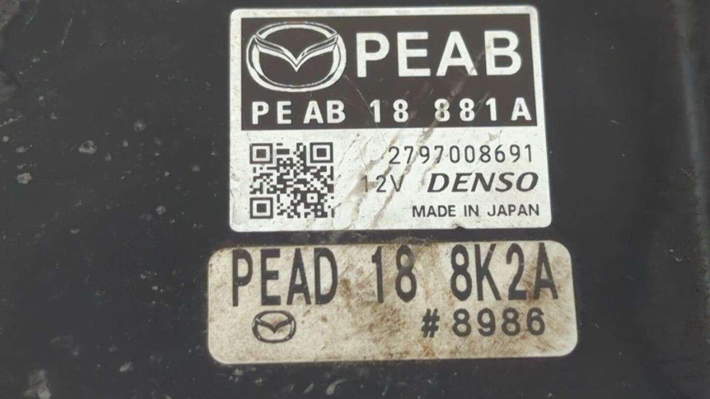 2014 Mazda 3 PCM Engine Control Computer ECU ECM PCU OEM P/N:PEAB18881A PE AB 18 881 A Fits OEM Used Auto Parts - Oemusedaut